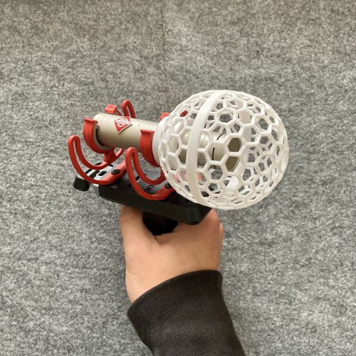 IMG_1653.jpeg Mini Mic Blimp for short pencil condenser microphones/ Baseball Baby ball gag blimp