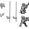 Musicians.jpg Crusader Dwarves Standard Bearer + Musician