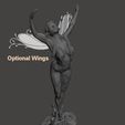 opt wings.jpg Descargar archivo STL gratis Ballet élfico Serie 2 - por SPARX・Modelo para la impresora 3D