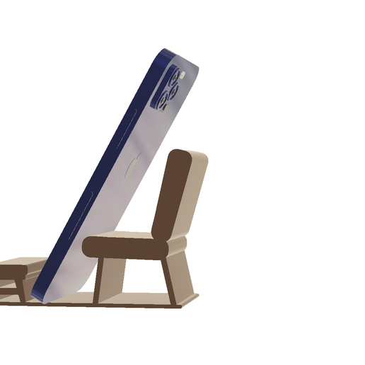 Chair_Stool_PS_V.png Télécharger fichier STL Support de chaise et de tabouret pour votre téléphone • Design pour impression 3D, 3dPrinted4u