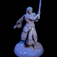 1_009,1.png Mittelalterlicher Ritter - Schwert - FREE, DND-Charakter, NPC-Soldat, Fantasy-Miniatur, Wargame-Miniatur, 28mm und 32mm Maßstab