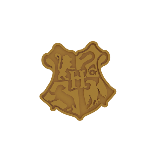 Hogwarts v2.png STL-Datei Harry Potter Hogwarts Amblem Cookie Cutter・3D-druckbare Vorlage zum herunterladen, dwain