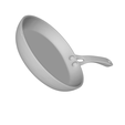 model-2.png 3D Bratpfanne Modell | Druckbares Küchenzubehör STL