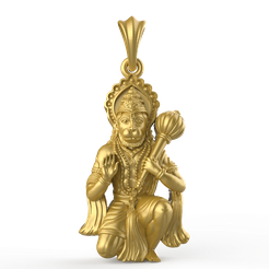 39-mm-Hanumanji-pendant-file-pic-1.png STL file 39-mm-Hanumanji-pendant-file・3D printer model to download