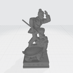 1.png Archivo STL Sun Wukong Rey Mono Modelo 3D Modelo de impresión 3D・Objeto imprimible en 3D para descargar, theone_x00x