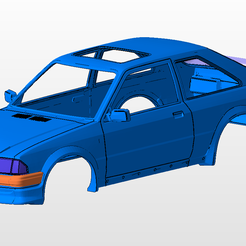 front.png ford escort rs turbo series 1 body shell for 1:10 rc car stl for 3d printing