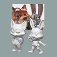 IMG_5361.png (Zootopia collection) Judy hopps and nick Figure and keychain