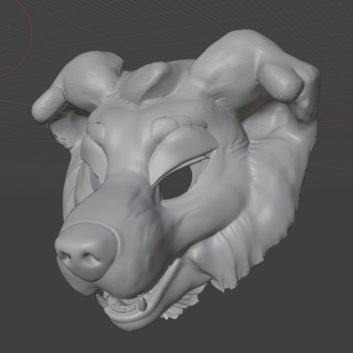 🦊 Toony Style Puppy Fursuit Head base V3・Free STL File for 3D printing ...