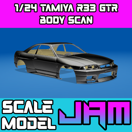 1/24 Tamiya R33 GTR Scanned Mesh