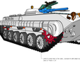 LL 000000 ‘— print 3x track line v2 for side , connect it with steel rod (dia 1,5mm) and 1x Track v 28 BMP 1/16 RC MODEL