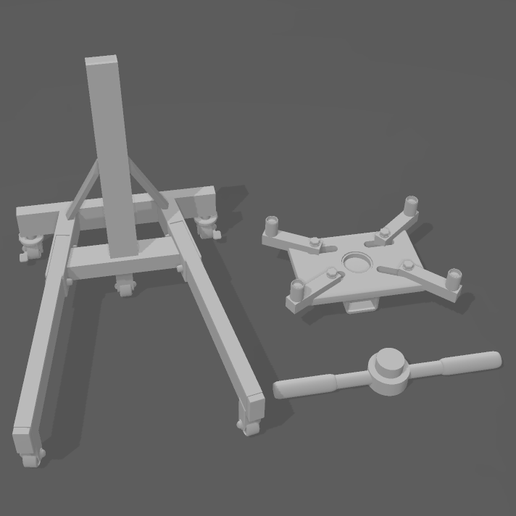 🧑‍🔧 Engine Stand・Free STL File for 3D printing・Cults