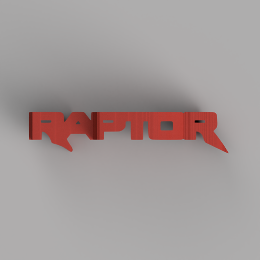 STL file Ford Raptor logo key ring 🚙 (OBJ)・3D printing idea to download ...