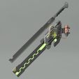 01.jpg Zenless Zone Zero ZZZ Anby Demara Sword Blade and Nimbus Scabbard. Video game, props, cosplay