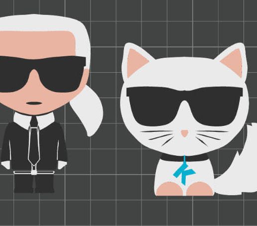 Karl Lagerfeld clothing decor 3D model