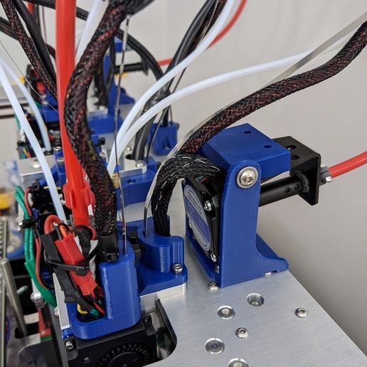 Zesty Nimble V2 ToolChanger Toolhead Adapter and Hinged Motor Mount 3D model