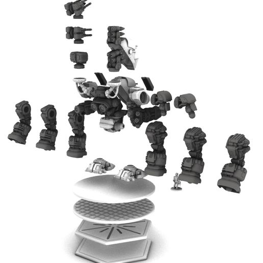 15mmMalleusParabellum-Layout-4.jpg 15mm Project Malleus Parabellum Main Battle Mecha (1/100th Scale)