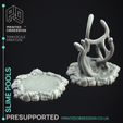 slime-pool-2.jpg Slime Pools - Scatter Terrain -  PRESUPPORTED - Illustrated and Stats - 32mm scale