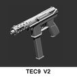 2.jpg weapon gun SMG TEC9 V2 -figure 1/12 1/6