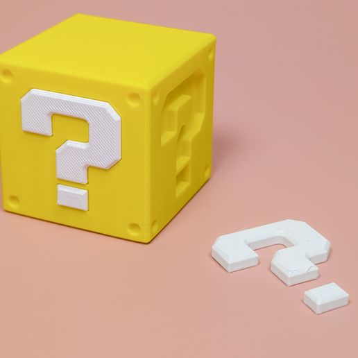 Super Mario Question Mark Box (5cm/10cm options)・ STL File for 3D ...