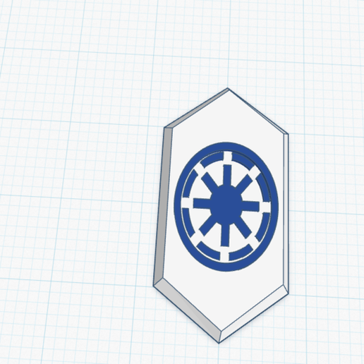 Mandalorian Trooper Chest Diamond 3D model