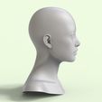 3.77.jpg 5 3D Head Face Eyes Female Character Women art portrait doll 3D Low-poly 3D model