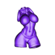 Bust2.obj Lucario Thicc Muscle Mommy - 4 Furry variation 3D Print Model