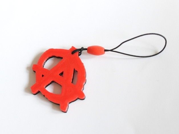 4cb8e49a522a7efa90b68f1dd1cd6ad1_preview_featured.JPG Free STL file Anarchy Keychain・3D printable model to download, MixedGears
