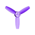 Propeller_with_hole.stl Free STL file Replacement propellers for the Parrot Bebop・3D print model to download