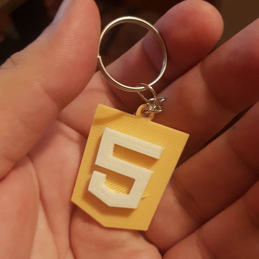 HTML Markup Language Keychain 3D model