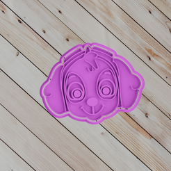 untitled.png Fichier STL skye pawpatrol COOKIE CUTTER・Plan pour impression 3D à télécharger
