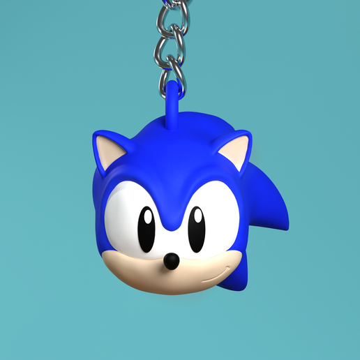 Keychain_Sonic_01.png Classic Sonic the Hedgehog : Porte-clés tête
