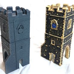 IMG_20221211_172311.jpg Archivo STL Torre del reloj de la iglesia en escala OO HO para modelismo ferroviario (versión de alta textura)・Plan de impresora 3D para descargar