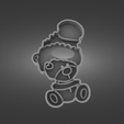medved-2-render.png STL file Cute bear - Cookies Cutter・Model to download and 3D print