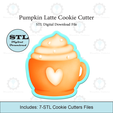 Etsy-Listing-Template-STL.png Pumpkin Latte Cookie Cutter | STL File