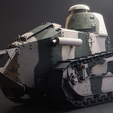 Back.png Renault FT-17 - WW1 French Light Tank 3D model