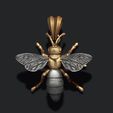dfgefvdcxvdfgdf.jpg Bee pendant 3D print model