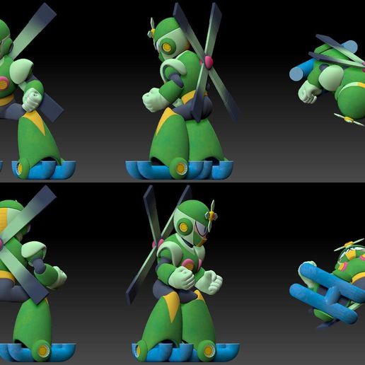 Archivo 3D Mega Man 5: Gyro Man 👨 ・Plan imprimible en 3D para descargar ...