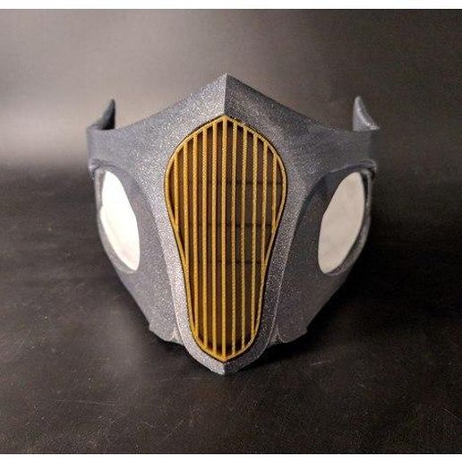 Mortal Kombat scorpion mask covid corona 3D model
