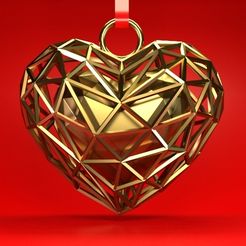 corazon.jpg STL file heart necklace・Template to download and 3D print