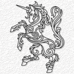 project_20230607_1346169-01.png Mandala Unicorn wall art Celtic Unicorn wall decor 2d art animal