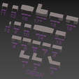 desk.png Architecture Interior Mega Pack 353 STL Models Furniture Miniature Scale 1:50 Diorama Design Dollhouse Kitbash Bundle OBJ 3MF Assets