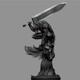 10.jpg BERSERK GUTS ON EDGE FANTASY ANIME SWORD CHARACTER 3D PRINT MODEL