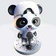 010.jpg Adorable Panda Singer Modèle 3D - Optimisé pour l'impression 3D