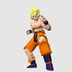 Goku_BD_SS_display_large.jpg Fichier STL gratuit Super Saiyan Goku・Objet imprimable en 3D à télécharger