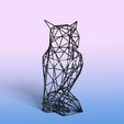 owl-6.jpg Owl - Resin print - Wire Art