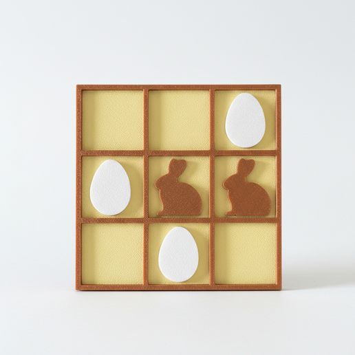 Easter Tic Tac Toe Set: Bunny & Egg Decor