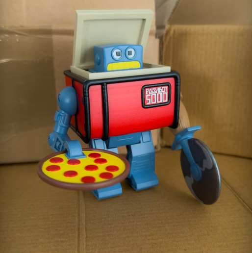 🍕 Pizza Robot・ 3D File for 3D printing・Cults