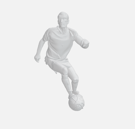 🇫🇷 Zinedine Zidane - Figure・ OBJ File for 3D printing・Cults