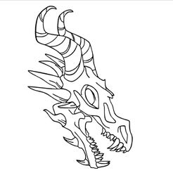 teschio.jpg OBJ file dragon skull・3D print design to download, dragon3287