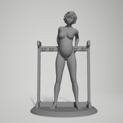 1.png STL-Datei asian pregnant tied up・3D-druckbares Modell zum herunterladen